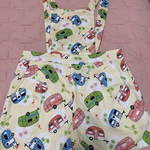 Voodoo Vixen Shortall with campers!! Size large